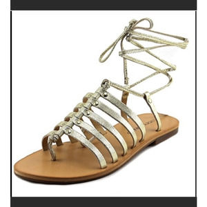 NEW LUCKY BRAND COLETTE PEWTER SANDAL